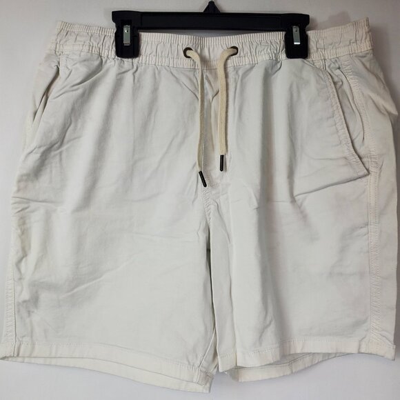 Hollister California White Mens Jogger Shorts Pull On 7in Sz Large - Picture 2 of 11